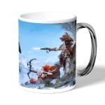 كوب قهوة بمقبض فضي بتصميم هوريزن زيرو دون