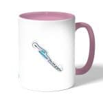 كوب قهوة بمقبض وردي بتصميم أنت تبدو رائعة