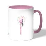 كوب قهوة بمقبض وردي بتصميم أنت مميز