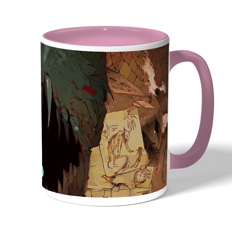 كوب قهوة بمقبض وردي بتصميم إيما من نيفرلاند كوب قهوة بمقبض وردي بتصميم إيما من نيفرلاند