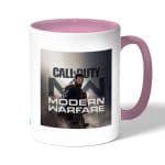 كوب قهوة بمقبض وردي بتصميم احتراف لعبه كول أوف ديوتي