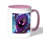 كوب قهوة بمقبض وردي بتصميم الغراب رافين فورت نايت