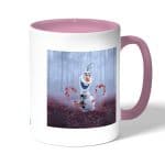 كوب قهوة بمقبض وردي بتصميم اللطيف أولاف