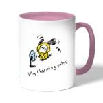 كوب قهوة بمقبض وردي بتصميم اللطيف شيمي شخصيات BT21