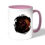 كوب قهوة بمقبض وردي بتصميم اوبيتو اوتشيها انمي ناروتو