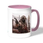 كوب قهوة بمقبض وردي بتصميم باتلفيلد 1 التخفي جيدا