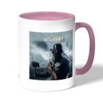 كوب قهوة بمقبض وردي بتصميم باتلفيلد 1 معركه شيقة