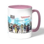 كوب قهوة بمقبض وردي بتصميم تشابك الأيدي كل الانميات