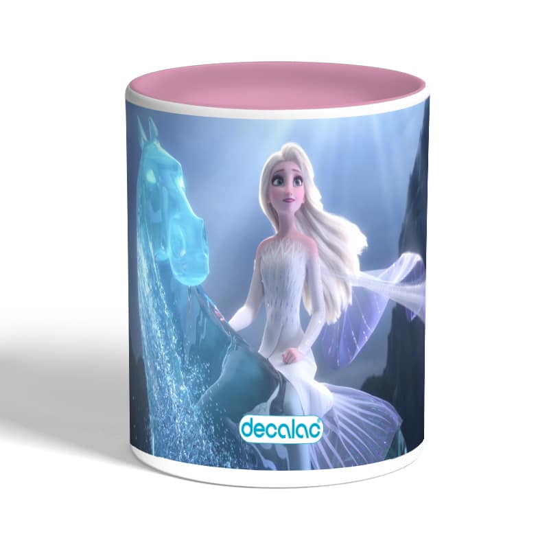كوب-قهوة-بمقبض-وردي-بتصميم-حصان-إلسا-الثلجي-ملكة-الثلج-1