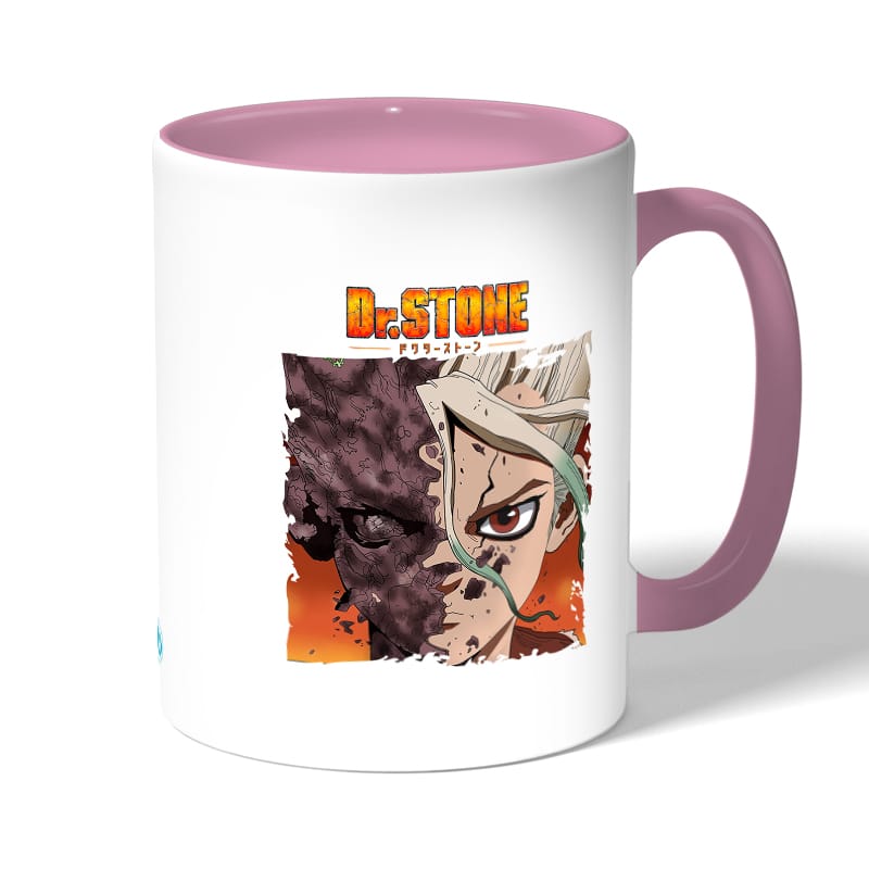 كوب قهوة بمقبض وردي بتصميم دكتور ستون كوب قهوة بمقبض وردي بتصميم دكتور ستون