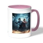 كوب قهوة بمقبض وردي بتصميم رزدنت إيفل 2 ريميك