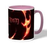 كوب قهوة بمقبض وردي بتصميم رقصة الهينوكامي غاكورا