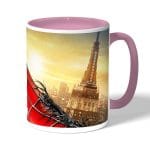 كوب قهوة بمقبض وردي بتصميم سبايدر مان