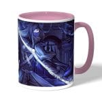 كوب قهوة بمقبض وردي بتصميم سيدة ماريا من برج الساعة النجمي