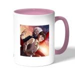 كوب قهوة بمقبض وردي بتصميم طوكيو الغول