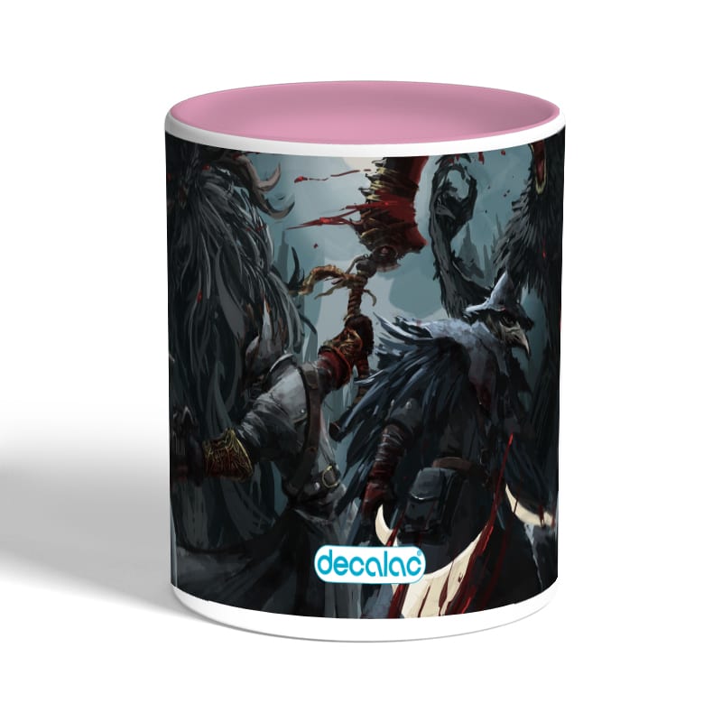 كوب-قهوة-بمقبض-وردي-بتصميم-قتال-الوحوش-بلود-بورن-1