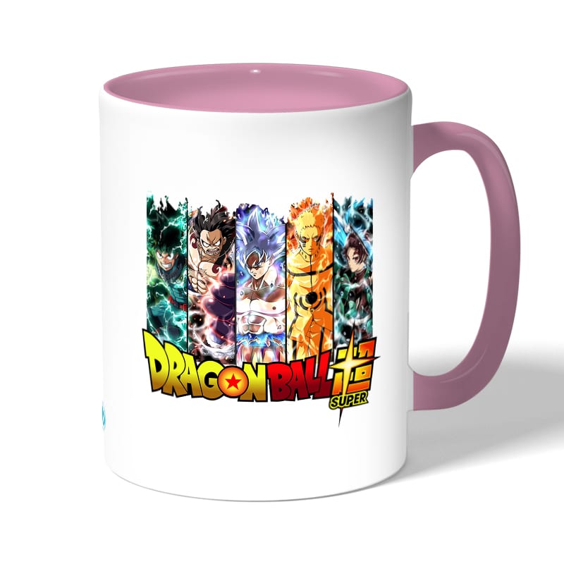 كوب قهوة بمقبض وردي بتصميم قوة الابطال كل الانميات كوب قهوة بمقبض وردي بتصميم قوة الابطال كل الانميات