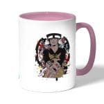 كوب قهوة بمقبض وردي بتصميم قوة لاو ون بيس