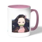 كوب قهوة بمقبض وردي بتصميم كامادو نيزوكو