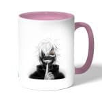 كوب قهوة بمقبض وردي بتصميم كانيكي طوكيو غول