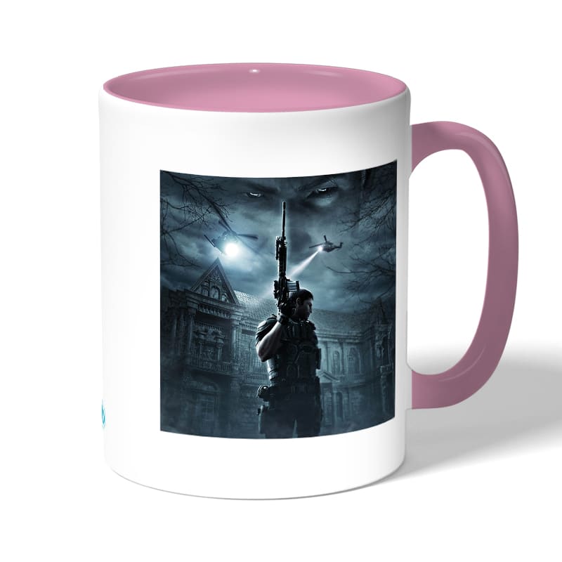 كوب قهوة بمقبض وردي بتصميم كريس ريدفيلد 2 كوب قهوة بمقبض وردي بتصميم كريس ريدفيلد 2