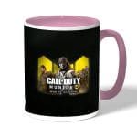 كوب قهوة بمقبض وردي بتصميم كول أوف ديوتي