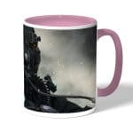 كوب قهوة بمقبض وردي بتصميم  لعبة ديث ستراندنغ