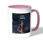 كوب قهوة بمقبض وردي بتصميم مقاتل ذا ويتشر 3 وايلد هانت