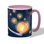 كوب قهوة بمقبض وردي بتصميم وداع إيس ون بيس