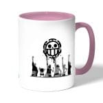 كوب قهوة بمقبض وردي بتصميم وداع الأميره فيفي ون بيس