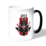 كوب قهوة سحري لون اسود بتصميم أبيكس ليجندز