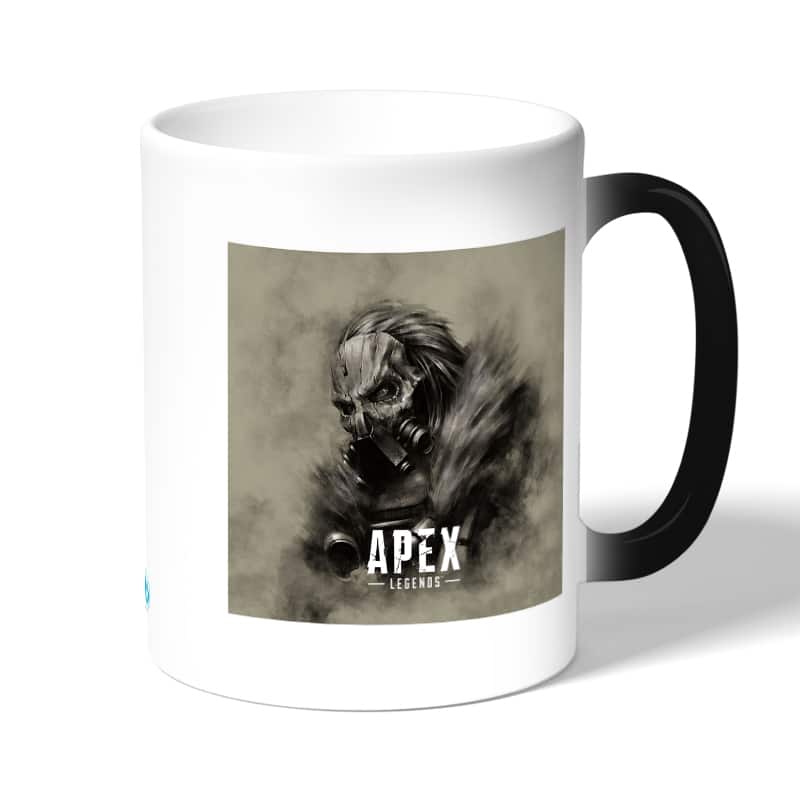 كوب قهوة سحري لون اسود بتصميم أبيكس ليجندز قلب أسود كوب قهوة سحري لون اسود بتصميم أبيكس ليجندز قلب أسود