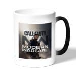 كوب قهوة سحري لون اسود بتصميم احتراف لعبه كول أوف ديوتي