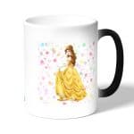 كوب قهوة سحري لون اسود بتصميم  الأميرة بيلا