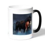 كوب قهوة سحري لون اسود بتصميم الأميرة مريدا