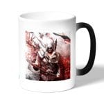 كوب قهوة سحري لون اسود بتصميم الطائرمع الفأس أساسنز كريد