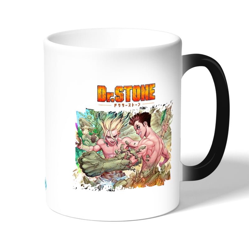 كوب قهوة سحري لون اسود بتصميم اوكي تايجو دكتور ستون كوب قهوة سحري لون اسود بتصميم اوكي تايجو دكتور ستون