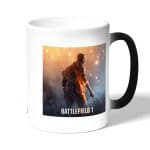 كوب قهوة سحري لون اسود بتصميم باتلفيلد 1 M1911