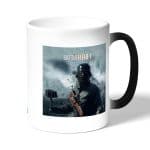 كوب قهوة سحري لون اسود بتصميم باتلفيلد 1 معركه شيقة