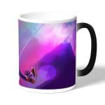 كوب قهوة سحري لون اسود بتصميم بيتر بوركر سبايدر مان