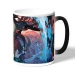 كوب قهوة سحري لون اسود بتصميم تانجيرو ونيزوكو