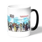 كوب قهوة سحري لون اسود بتصميم تشابك الأيدي كل الانميات