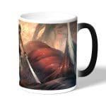 كوب قهوة سحري لون اسود بتصميم تقضي ميكاسا على العمالقة هجوم العمالقة