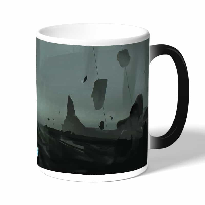 كوب قهوة سحري لون اسود بتصميم حافة العالم ديث ستراندنغ كوب قهوة سحري لون اسود بتصميم حافة العالم ديث ستراندنغ