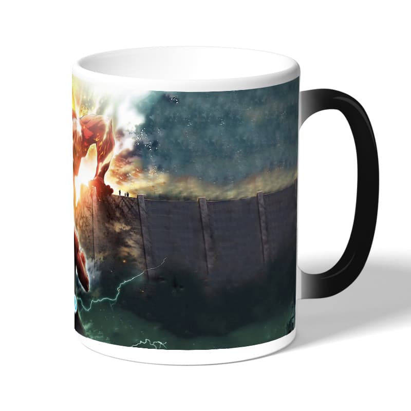 كوب قهوة سحري لون اسود بتصميم حرب عملاقان هجوم العمالقة كوب قهوة سحري لون اسود بتصميم حرب عملاقان هجوم العمالقة