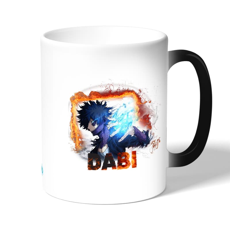 كوب قهوة سحري لون اسود بتصميم دابي من أكاديميتي للأبطال كوب قهوة سحري لون اسود بتصميم دابي من أكاديميتي للأبطال