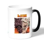 كوب قهوة سحري لون اسود بتصميم دكتور ستون