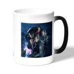 كوب قهوة سحري لون اسود بتصميم ريزدنت ايفل 2 جميع الشخصيات