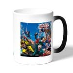 كوب قهوة سحري لون اسود بتصميم سباق أكاديميتي للأبطال