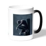 كوب قهوة سحري لون اسود بتصميم سبايدر مان الاسود